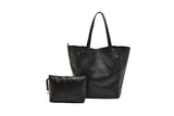 PU Leather Oversized Tote Bag Large Handbag with Internal Cosmetic Bag