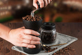 Manual Coffee Bean Grinder w/ Ceramic Burr and 2 Glass Jars
