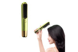 Rechargeable 2-in-1 Cordless Hair Straightener Brush and Curler
