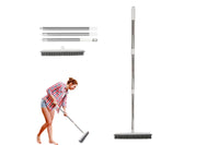 Hair Removal Rubber Broom Built with Squeegee Floor Brush