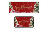 2Pcs Christmas Kitchen Floor Mat