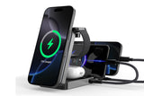 5-In-1 Foldable Magnetic Wireless Charging Station for iPhone Apple Watch Apple Earbuds iPad