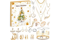 24-Day Jewelry Advent Calendar – Bracelets Necklaces Earrings Kit