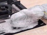 5 Pairs Kitchen Dishwashing Gloves Kitchen Wire Scrub Gloves Cleaning Gloves