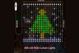 Smart Curtain Lights Bluetooth App Control DIY RGB LED String
