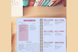 Undated Weekly Planner A5 Weekly Goals Spiral Binding Notebook Planner