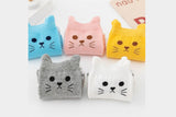 5 Pairs Women Socks Cartoon Kitty Mid Tube Socks