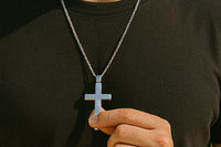 Meditation Breathing Necklace Cross Stress Reducing Necklace