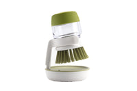 Dish Scrub Brush with Soap Dispenser Palm Scrub Washing Brush Pressing Cleaner