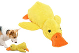 Anti-Chew Calming Duck Dog Toy Teeth Cleaning w/Quacking Sound