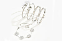 5Pcs Stainless Steel Open Cuff Bracelets Set