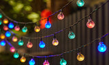 Solar-Powered Ball String Lights Outdoor Decorative Lighting