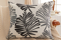 45x45cm Palm Leaf Floral Print Single-Sided Pillow Cover for Sofa Pillow