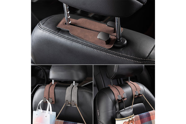 2Pcs Car Back Seat Hooks Headrest Storage Hanging Hook Bag Hanger Holder