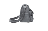 Retro Multi Pockets Crossbody Bag PU Leather Crossbody Shoulder Bag