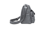 Retro Multi Pockets Crossbody Bag PU Leather Crossbody Shoulder Bag
