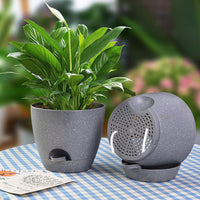 Set of 3Pcs Self Watering Planters Flower Pot with Drainage Hole