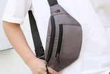 Unisex Bum Bag Fanny Pack Zip Pouch Waist Belt Wallet with Headphone Jack