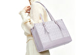 15.6-inch Laptop Tote Bag with Matching Wristlet Clutch Pouch Wallet Handbag Crossbody