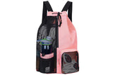 Swim Backpack Foldable Mesh Drawstring Bag