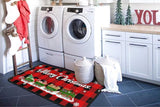 2Pcs Christmas Kitchen Floor Mat