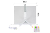 LED Note Board with 7 Colorful Pens Lighted Acrylic Dry Erase Board