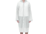 EVA Reusable Raincoat Unisex Non-Disposable Raincoat Waterproof Hooded Poncho