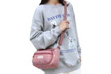 Women's Graffiti Print Zip Pocket Crossbody Bag Shoulder Bag Travel Messenger Bag