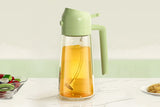 2 in 1 Olive Oil Dispenser and Oil Sprayer 470ML Oil Dispenser Bottle for Kitchen