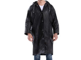 EVA Reusable Raincoat Unisex Non-Disposable Raincoat Waterproof Hooded Poncho