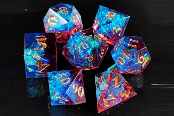 Enchanted Starlight 7 Dice Set for RPG DND Tabletop Game