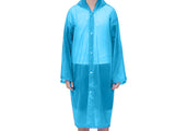 EVA Reusable Raincoat Unisex Non-Disposable Raincoat Waterproof Hooded Poncho