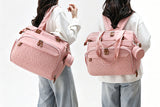 Diaper Bag Backpack with Separate Shoe Compartment and Changing Mat