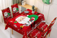 2Pcs Christmas Printed Chair Covers