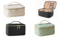 PU Leather Makeup Bag Portable Travel Cosmetic Case Organizer