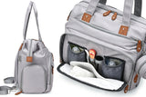 Diaper Bag Backpack with Separate Shoe Compartment and Changing Mat