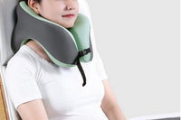 Travel Memory Foam Rebound Pillow U-Shaped Sleeping Pad Neck Support Headrest