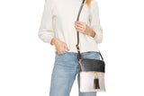 Women Crossbody Messenger Bag Shoulder Bag with Tassel Zipper