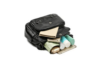 Retro Multi Pockets Crossbody Bag PU Leather Crossbody Shoulder Bag