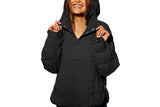 Women Hoooded Quilt Jacket