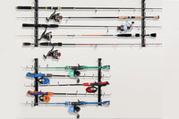 Fishing Rod Rack Vertical Holder Horizontal Wall Mount Boat Pole Stand