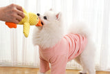 Anti-Chew Calming Duck Dog Toy Teeth Cleaning w/Quacking Sound