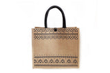 Jute Tote Bag with Handle Reusable Handbags Burlap Tote Mama Bag