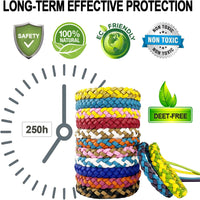 12Pcs PU Leather Mosquito Repellent Bracelets