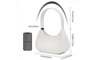 Leather Shoulder Bag Women's  Tote Handbag Clutch Purse with Zipper