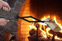 Log Grabber Fireplace Tong Wood Fired Oven Tool Grill Camping Fire Pit Tool