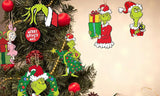 24PCS Grinch Inspired Christmas Tree Ornaments