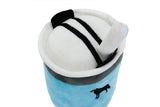 Tumbler Shaped Squeaky Dog Toy Squeaky Pet Toy with Embroidered Puppy Pattern