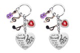 2Pcs Taylor Quotes Music Lover Keychains