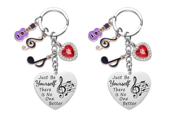 2Pcs Taylor Quotes Music Lover Keychains